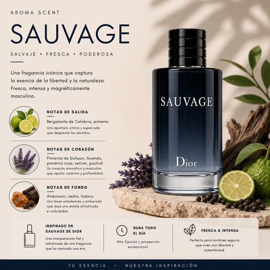 AH03 - INSPIRADO EN SAUVAGE CHRISTIAN DIOR- HOMBRE