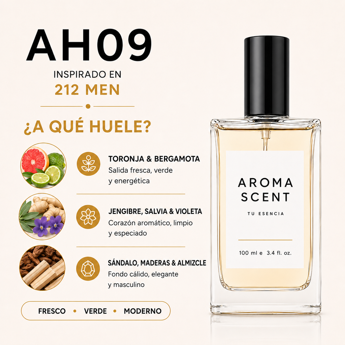 AH09 - INSPIRADO EN 212 MEN CAROLINA HERRERA- HOMBRE