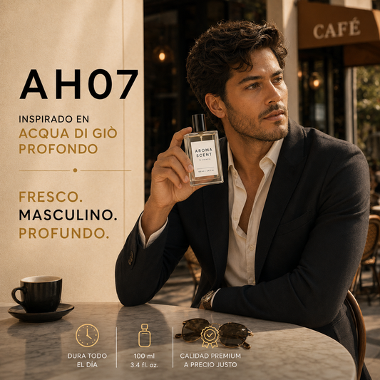 AH07 - INSPIRADO EN ACQUA DI GIO PROFONDO DE GIORGIO ARMANI- HOMBRE