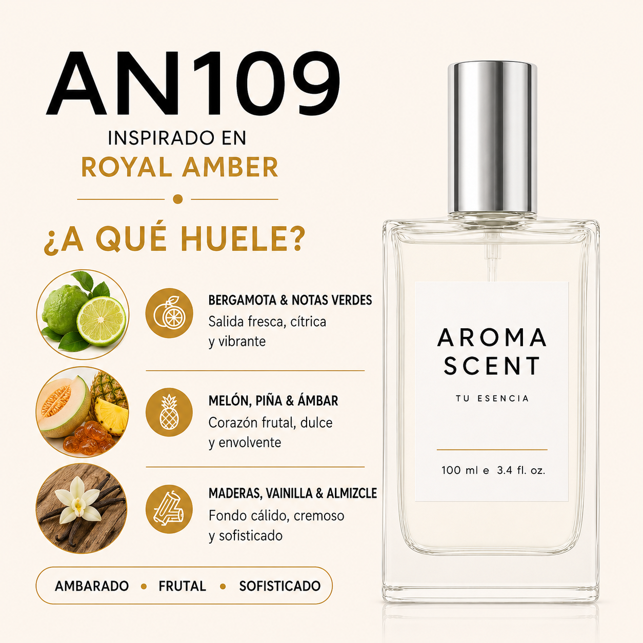 AN109 - INSPIRADO EN ROYAL AMBER DE ORIENTICA - UNISEX