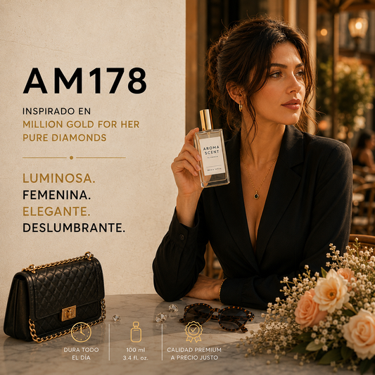 AM178- INSPIRADO EN MILLION GOLD FOR HER PURE DIAMONDS DE RABANNE - MUJER