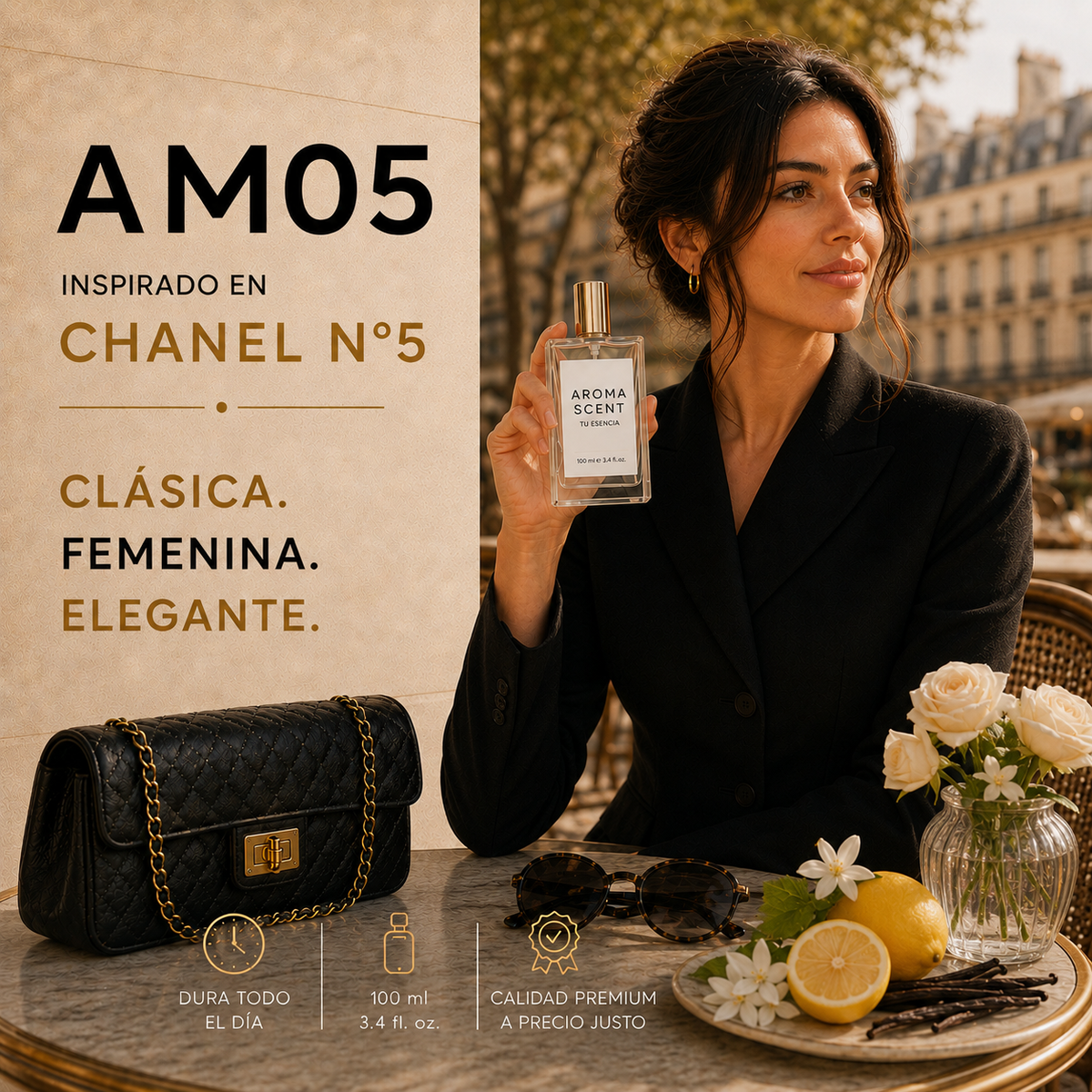 AM05 -INSPIRADO EN CHANEL #5 DE CHANEL- MUJER