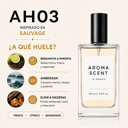 AH03 - INSPIRADO EN SAUVAGE CHRISTIAN DIOR- HOMBRE