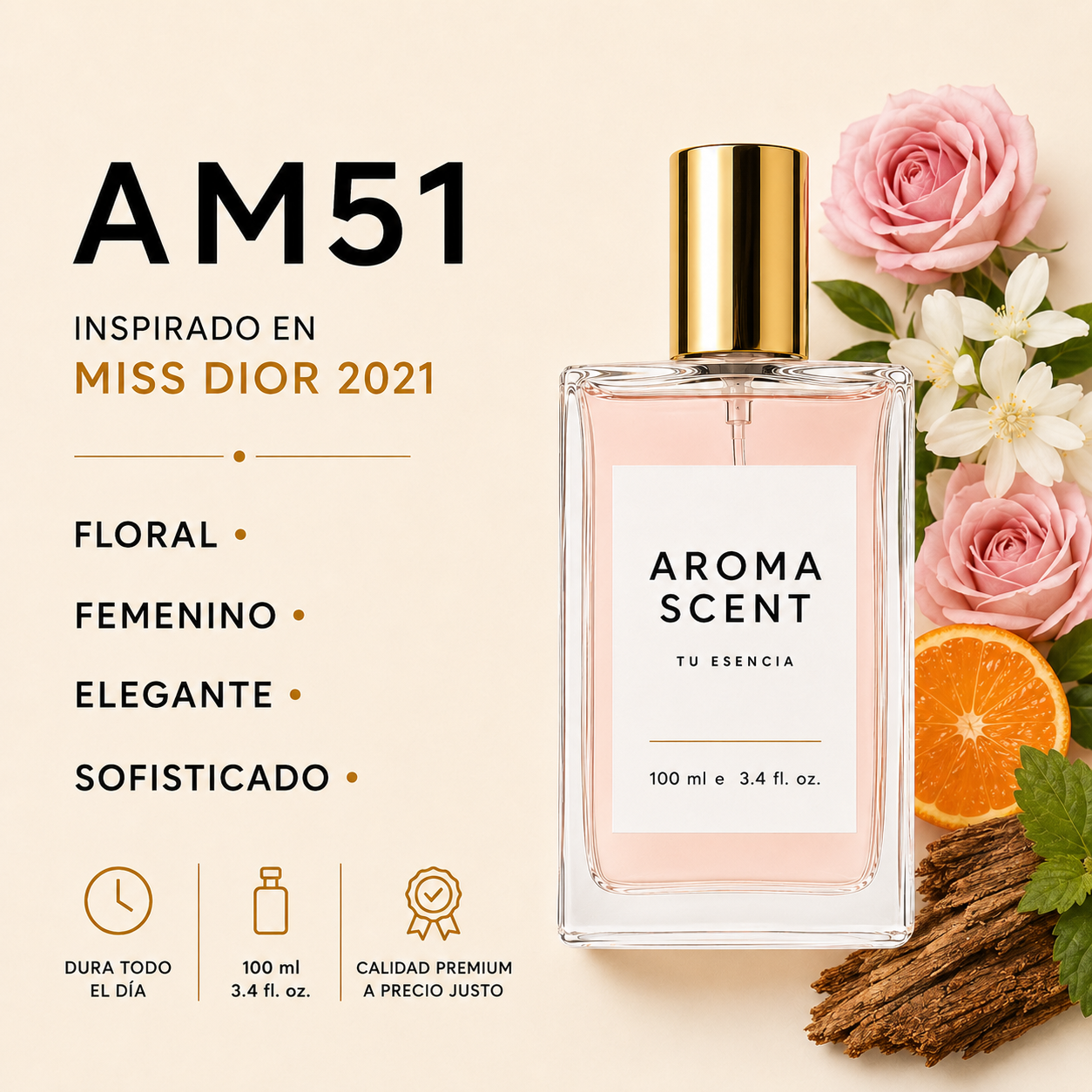 AM51 - INSPIRADO EN MISS DIOR EAU DE PARFUM 2021 DE DIOR- MUJER