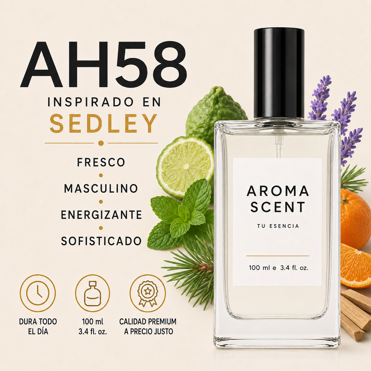 AH58 -INSPIRADO EN SEDLEY DE PARFUMS DE MARLY - HOMBRE