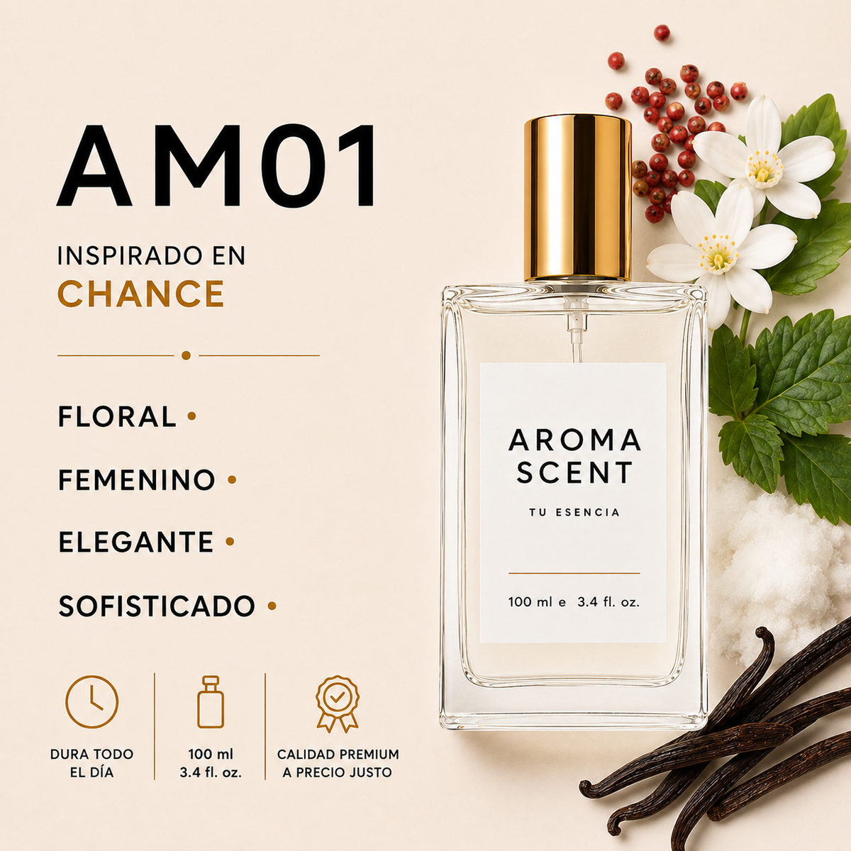 AM01 - INSPIRADO CHANCE CHANEL- MUJER