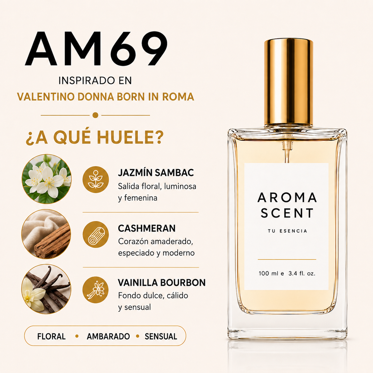 AM69 - INSPIRADO EN VALENTINO DONNA BORN IN ROMA DE VALENTINO - MUJER