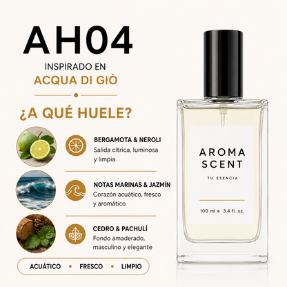AH04 - INSPIRADO EN ACQUA DI GIO DE ARMANI- HOMBRE