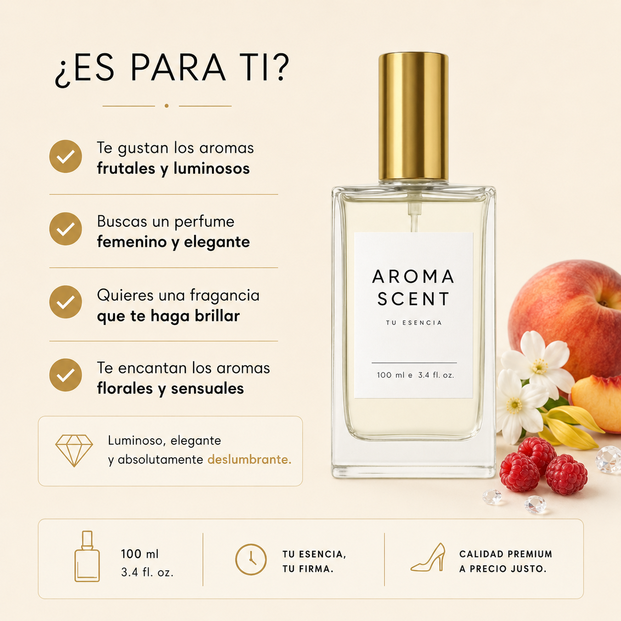 AM178- INSPIRADO EN MILLION GOLD FOR HER PURE DIAMONDS DE RABANNE - MUJER