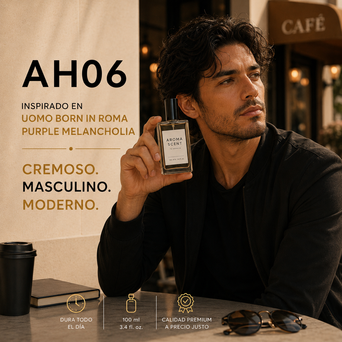 AH06 - INSPIRADO EN VALENTINO UOMO BORN IN ROMA PURPLE MELANCHOLIA DE VALENTINO - HOMBRE