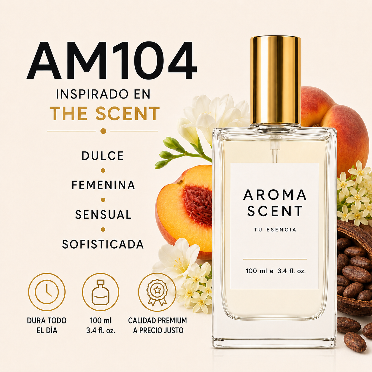 AM104- INSPIRADO EN THE SCENT DE HUGO BOSS - MUJER