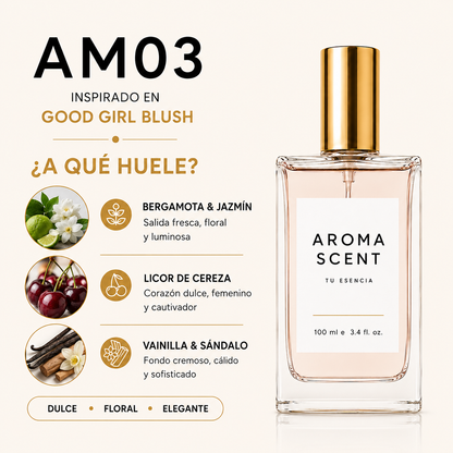 AM03 - INSPIRADO EN  GOOD GIRL BLUSH DE CAROLINA HERRERA- MUJER