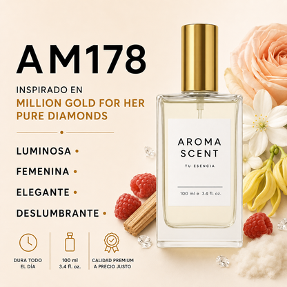 AM178- INSPIRADO EN MILLION GOLD FOR HER PURE DIAMONDS DE RABANNE - MUJER