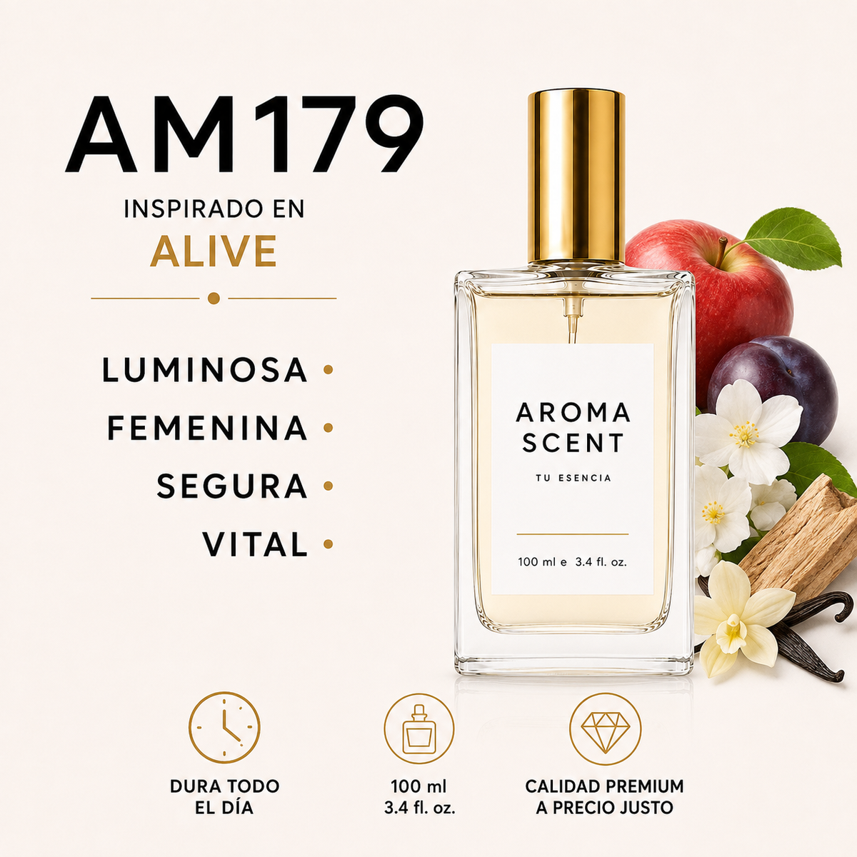 AM179 - INSPIRADO EN ALIVE DE HUGO BOSS - MUJER