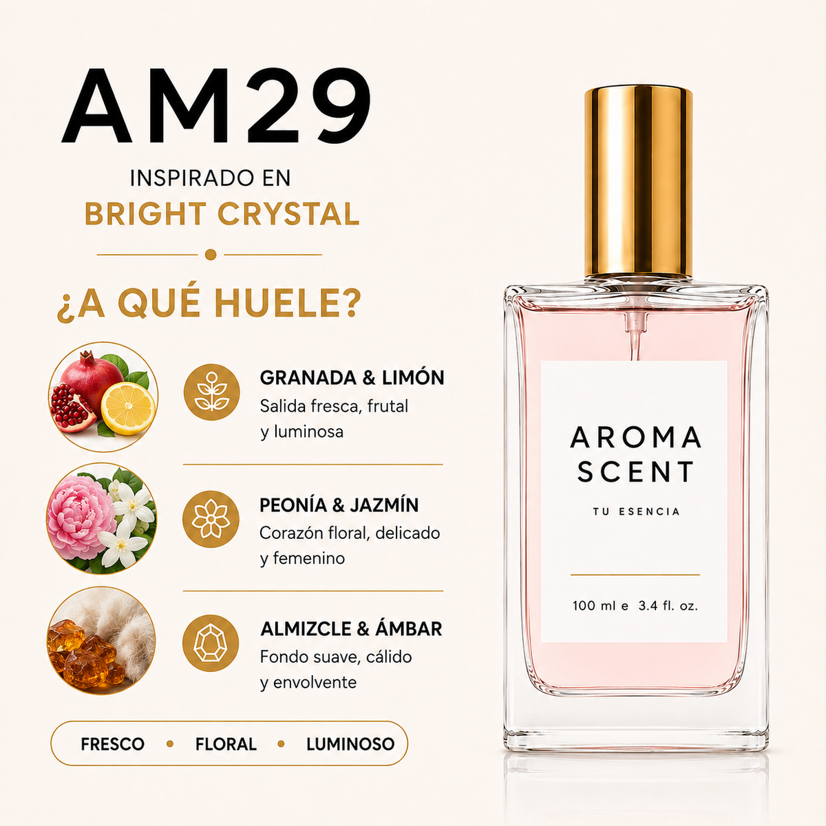 AM29 - INSPIRADO EN BRIGHT CRYSTAL DE VERSACE - MUJER