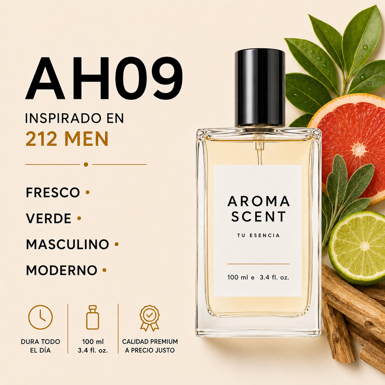 AH09 - INSPIRADO EN 212 MEN CAROLINA HERRERA- HOMBRE